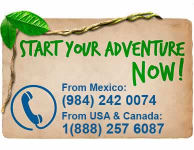 ¡Comienza la aventura ahora! México: (984) 242-00-74